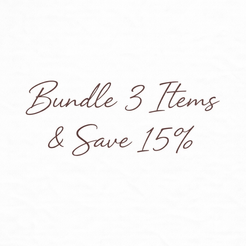 Bundle 3 Items & Save 15% Sign